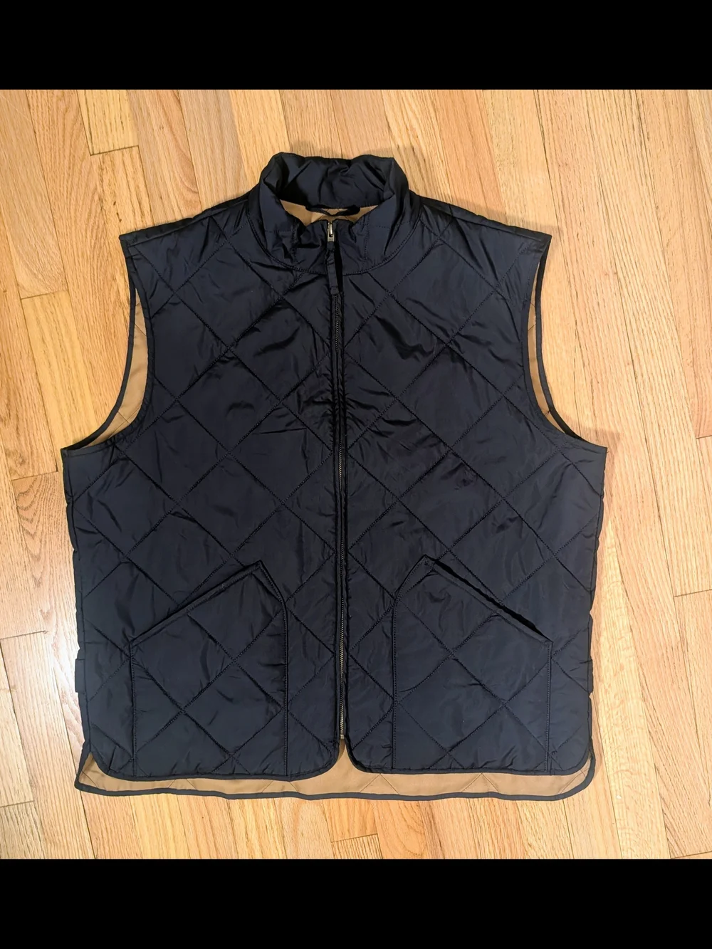 J. Crew Quilted Black Men's Vest
